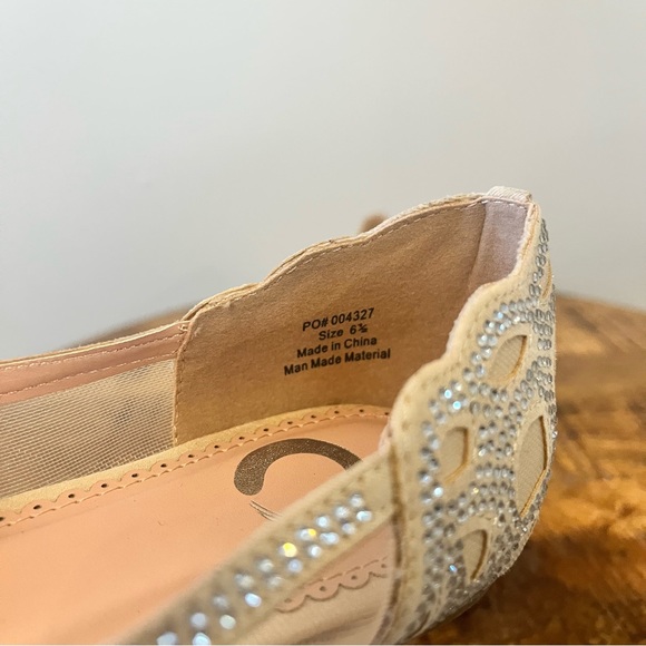 NEW Journee Collection Batavia Flat Jeweled flats Rhinestone Sequin Flats Sz 6.5 - Picture 6 of 8